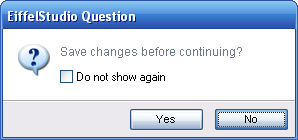 The discard button is set to Yes