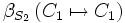 \beta_{S_2}\left( C_1 \mapsto C_1 \right)