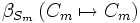 \beta_{ S_m } \left( C_m \mapsto C_m \right)