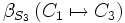 \beta_{S_3} \left( C_1 \mapsto C_3 \right)
