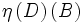\eta \left( D \right) \left( B \right)