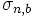 \sigma_{n, b}\,