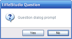 Question dialog prompt